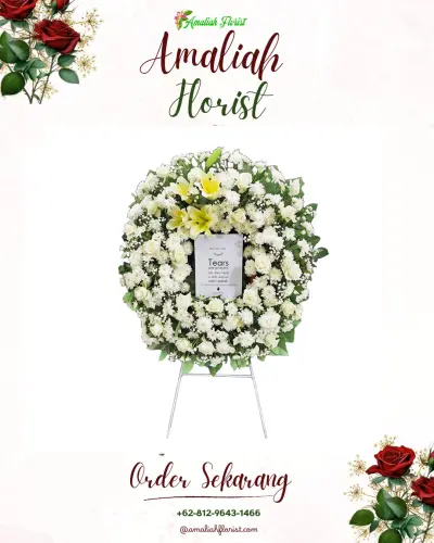 Krans Bunga Duka Cita di Munduk